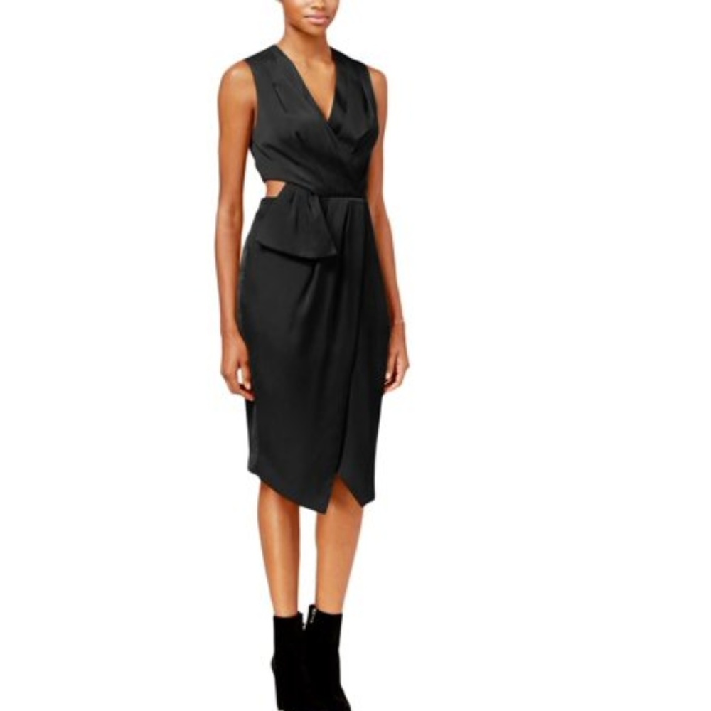 RACHEL Rachel Roy Cutout Faux-Wrap Dress // Size 4